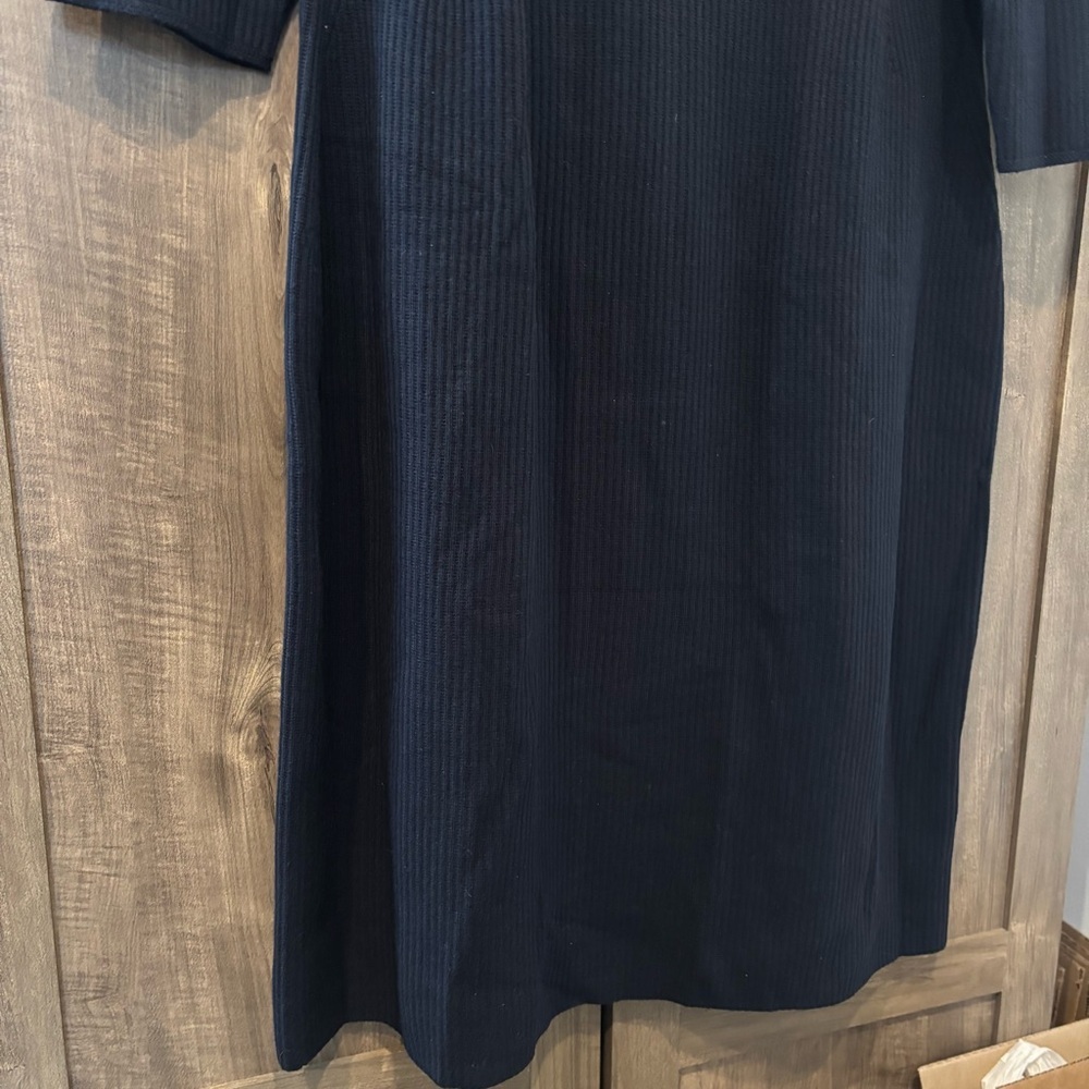 MM Lafleur Nila Knit Dress +1/ 1X Classic Dark Navy‎ Midi - Picture 9 of 15
